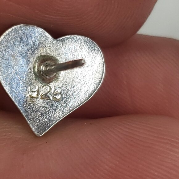 Unique Star & Heart Silver 925 Earrings - Picture 6 of 7